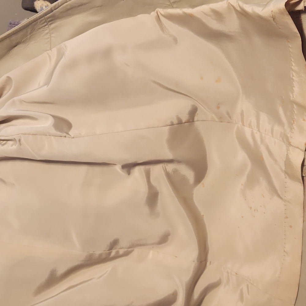 Vintage Leather Fur Trim Coat - Picture 10 of 11